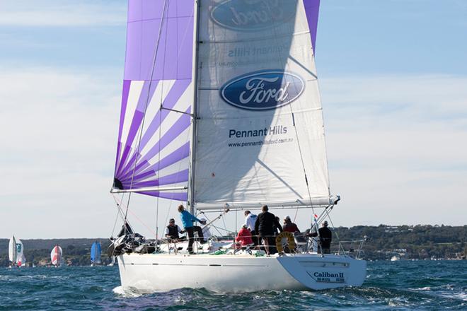 Pennant Hills Ford managed to finish the race despite a one metre tear in their headsail and win Division C © www.SailPix.com.au http://www.SailPix.com.au